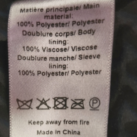 ZADIG & VOLTAIRE Freeze Faux Fur Coat Black/Green 3-Pocket Front Zip Close M/L - Picture 15 of 16